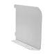 150mm - Twin Slot Shelf End - White