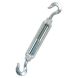 8mm - Hook and Hook Bolt Straining Screw - Galvanised Forged - Pack of 5