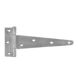 150mm - Tee Hinge Light - BZP - Pair