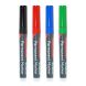 Fine Tip Marker Pens Mixed Colours - Pack of 4