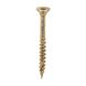 5mm x 60mm - C2 Clamp-Fix Premium Woodscrew Torx TX25 Countersunk Partial Thread - BZP - Pack of 200